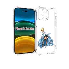Чехол MyPads девушка-в-платье-красивая женский для iPhone 14 Pro Max