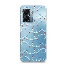 Чехол на Oppo A57 5G/OnePlus Nord N300 5G "Разноцветная гирлянда" Case Place