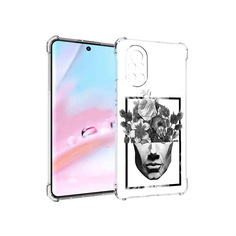 Чехол MyPads черно белая ваза в абстракции для Huawei Nova 8 (ANG-LX1)