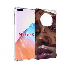 Чехол MyPads Tocco для Huawei Mate 40 лицо девушки тень женский