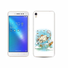 Чехол MyPads Tocco для Asus ZenFone Live (ZB501KL) Счастливый чемодан