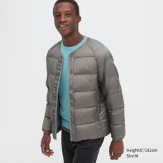 Пуховик мужской UNIQLO 453055COL07 серый XS (доставка из-за рубежа)