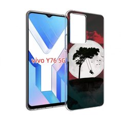 Чехол MyPads качели-над-пропастью для Vivo Y76 5G