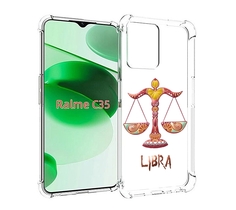 Чехол MyPads знак-зодиака-весы-8 для Realme C35 / Narzo 50A Prime