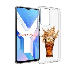 Чехол MyPads Кола-в-стакане для Vivo Y76 5G