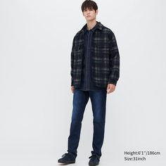 Джинсы мужские UNIQLO 450243COL67 синие 32/36 (доставка из-за рубежа)
