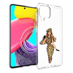 Чехол Mypads Леопардовое Платье Женский Для Samsung Galaxy M53 (Sm-M536)