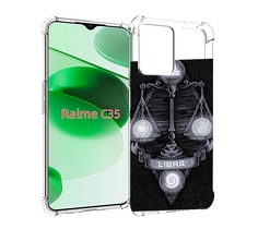 Чехол MyPads знак зодиака весы 2 для Realme C35 / Narzo 50A Prime
