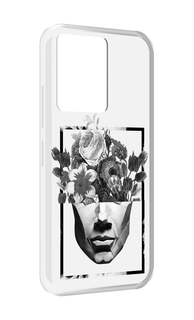 Чехол MyPads черно белая ваза в абстракции для Infinix Note 12 5G X671 / Note 12 Pro 5G