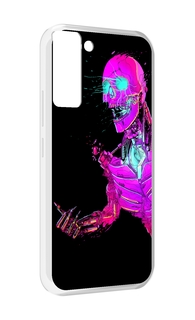 Чехол MyPads скелет-робот-фиолетовый для Tecno Pop 5 LTE / Pop 5 Pro