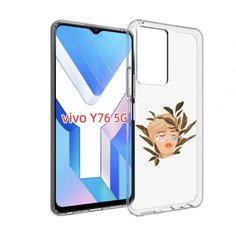 Чехол MyPads лицо-с-патчами для Vivo Y76 5G