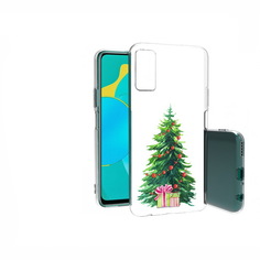 Чехол MyPads Tocco для Huawei Honor 30S Елка новогодняя с подарками акварель