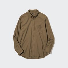 Рубашка мужская UNIQLO 450267COL35 коричневая XS (доставка из-за рубежа)