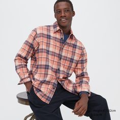 Рубашка мужская UNIQLO 453175COL12 розовая M (доставка из-за рубежа)