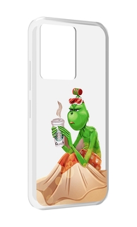 Чехол MyPads Гринч-в-платье для Infinix Note 12 5G X671 / Note 12 Pro 5G