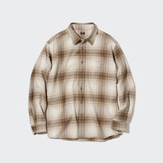 Рубашка мужская UNIQLO 451300COL32 бежевая 2XS (доставка из-за рубежа)