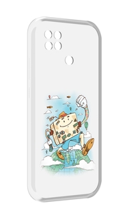 Чехол MyPads Счастливый чемодан для Xiaomi Poco C40