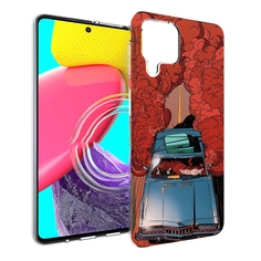 Чехол Mypads Машина Мчится С Дымком Для Samsung Galaxy M53 (Sm-M536)