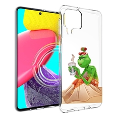 Чехол MyPads Гринч-в-платье для Samsung Galaxy M53 (SM-M536)