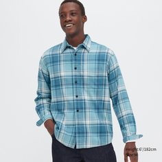 Рубашка мужская UNIQLO 453173COL63 синяя 3XL (доставка из-за рубежа)
