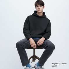 Толстовка мужская UNIQLO 451646COL09 черная S (доставка из-за рубежа)