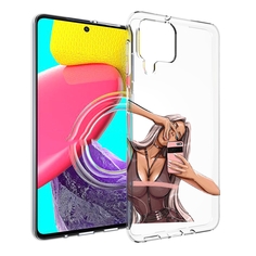 Чехол MyPads девушка-в-прозрачной-одежде для Samsung Galaxy M53 (SM-M536)