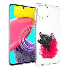 Чехол MyPads медведь в дымке для Samsung Galaxy M53 (SM-M536)