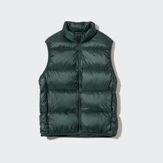 Утепленный жилет мужской UNIQLO 449632COL59 зеленый S (доставка из-за рубежа)