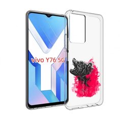 Чехол MyPads медведь в дымке для Vivo Y76 5G