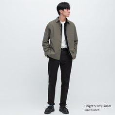 Брюки мужские UNIQLO 450251COL09 черные 33/32 (доставка из-за рубежа)