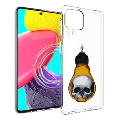 Чехол MyPads череп в лампочке для Samsung Galaxy M53 (SM-M536)