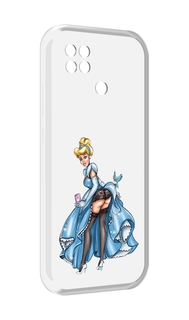 Чехол MyPads девушка-в-платье-красивая женский для Xiaomi Poco C40