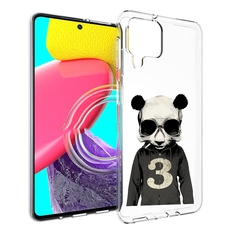 Чехол MyPads Панда-в-костюме для Samsung Galaxy M53 (SM-M536)