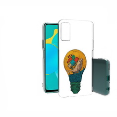 Чехол MyPads Tocco для Huawei Honor 30S кит в лампочке с парусами