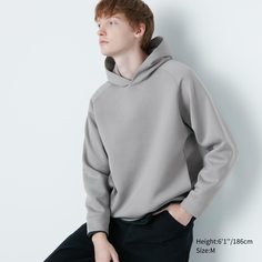 Толстовка мужская UNIQLO 451646COL03 серая 2XS (доставка из-за рубежа)