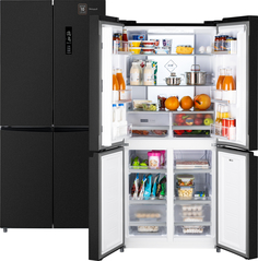 Холодильник Weissgauff WCD 450 XB Inverter черный