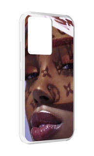 Чехол MyPads лицо девушки тень женский для Infinix Note 12 5G X671 / Note 12 Pro 5G