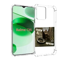 Чехол MyPads Качели Centr для Realme C35 / Narzo 50A Prime