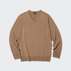 Пуловер мужской UNIQLO 450536COL32 бежевый 2XS (доставка из-за рубежа)
