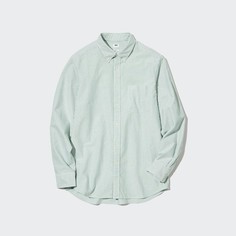 Рубашка мужская UNIQLO 452300COL55 зеленая XS (доставка из-за рубежа)