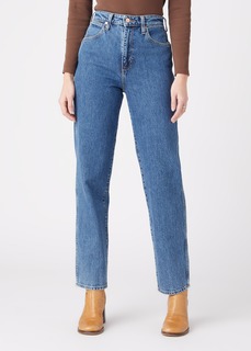 Джинсы женские Wrangler MOM STRAIGHT WINTER HUE синие 28/30