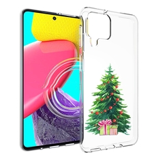Чехол MyPads Елка новогодняя с подарками акварель для Samsung Galaxy M53 (SM-M536)