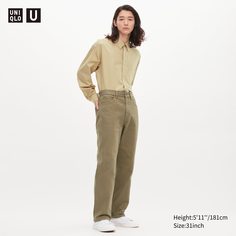 Джинсы мужские UNIQLO 452154COL33 хаки 31 (доставка из-за рубежа)