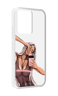 Чехол MyPads девушка-в-прозрачной-одежде для Infinix Note 12 5G X671 / Note 12 Pro 5G