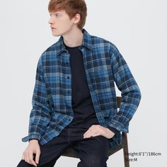 Рубашка мужская UNIQLO 453175COL66 синяя S (доставка из-за рубежа)