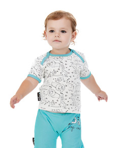 Футболка - 3 шт. Lucky Child 30-128 цв. ассорти р.80-86