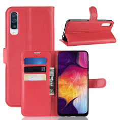 Чехол-книжка PRESTIGE с функцией подставки для Samsung Galaxy A50/A30s/A50s (красный) Black Panther