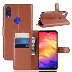 Чехол-книжка PRESTIGE с функцией подставки для Xiaomi Redmi Note 7 (Pro) (коричневый) Black Panther