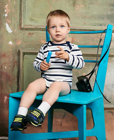 Боди - 3 шт. Lucky Child Б30-105М цв. ассорти р.80-86