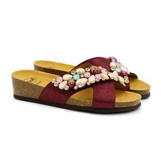 Сабо женские Scholl PALAU CROSS F298792183 бордовые 41 EU